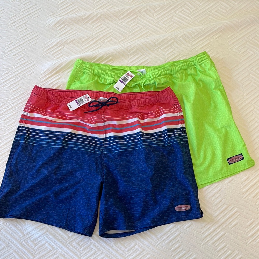 Pair (2) of new (NWT) men’s Vineyard Vines bathing suits